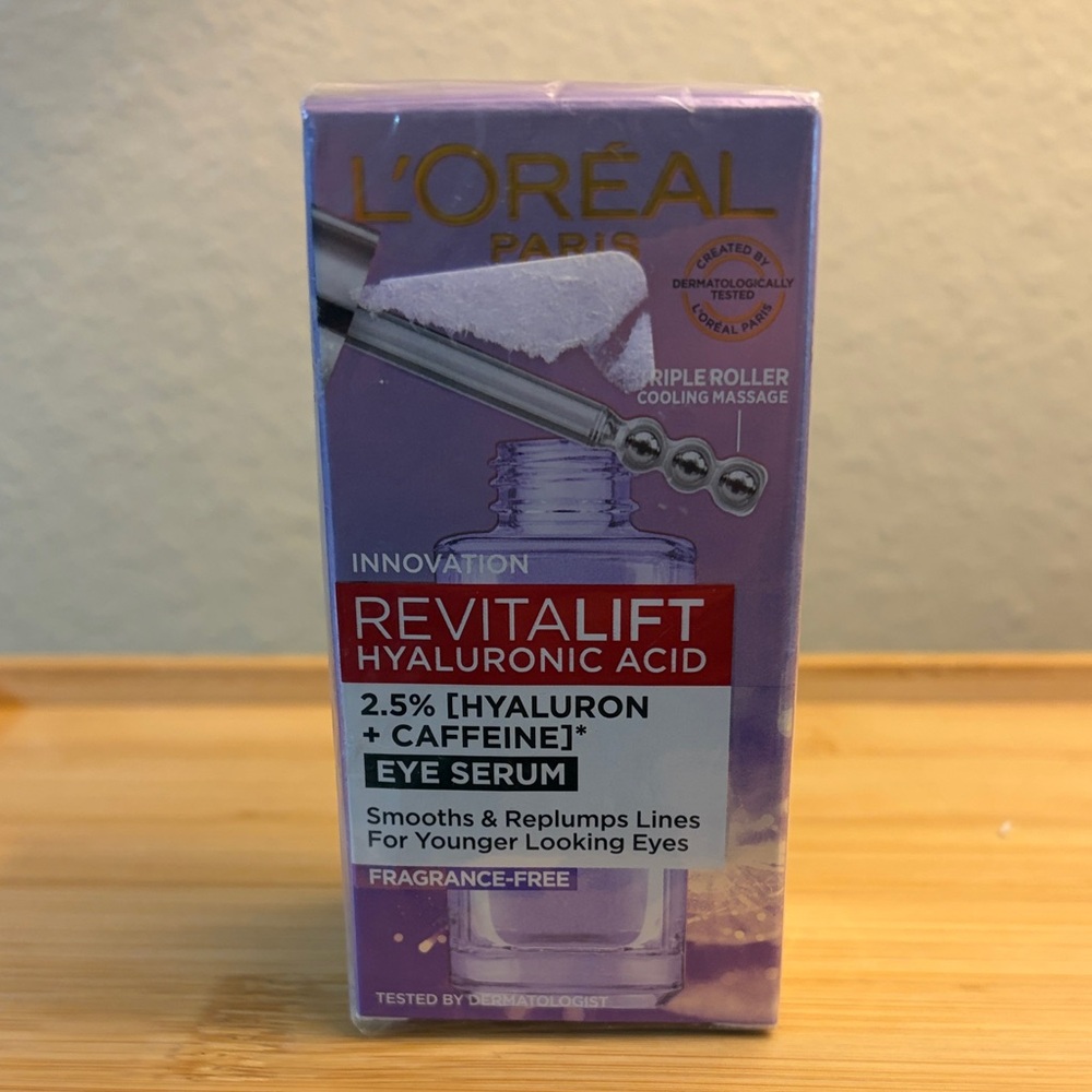 L'Oreal Revitalift Hyaluronic Acid Eye Serum - 2.5% + caffeine exp 4/27